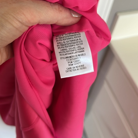 Alice + Olivia Revolve Lilita Satin Maxi Dress High Slit Strappy Neon - Picture 7 of 7